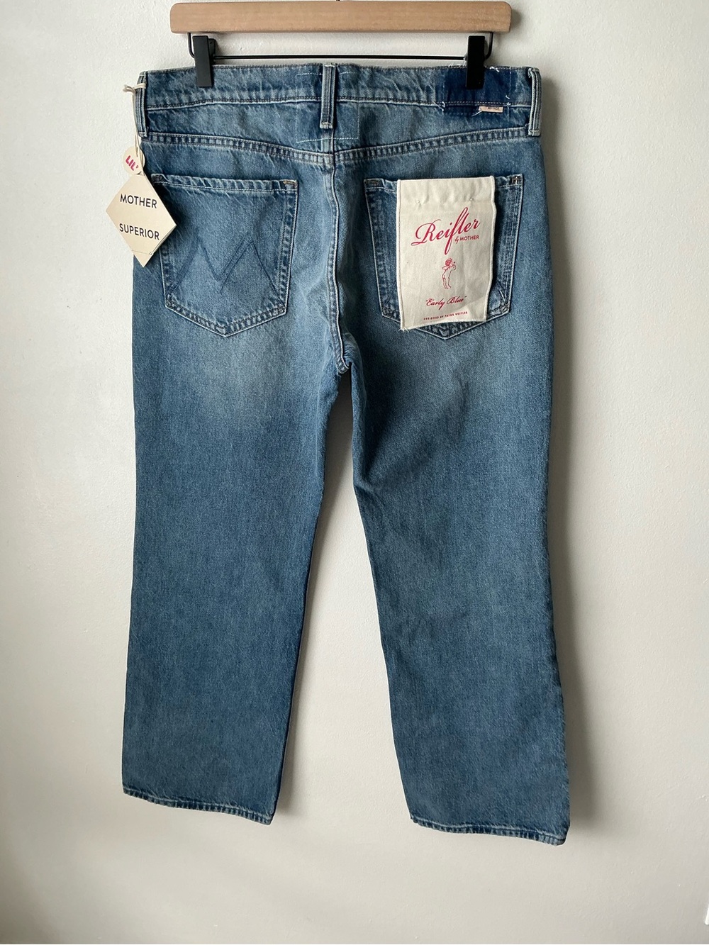 NWT MOTHER SUPERIOR Jeans Lil’ Mother Lil’ Reifler Early Blue Size 31 - Picture 3 of 15